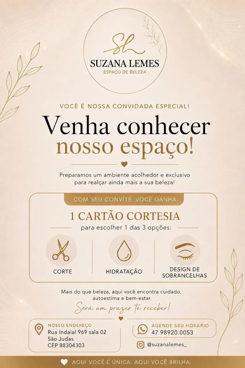 Convite de inauguração com cartão cortesia.